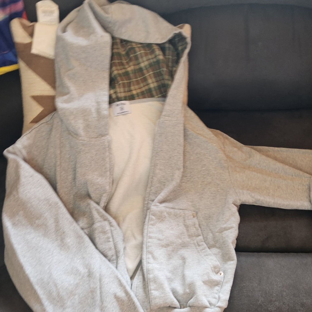 Men's Classic Gray Zip-Up Hoodie
